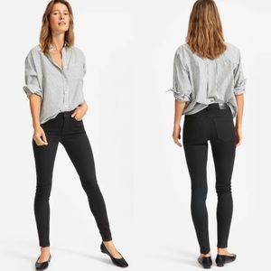 Everlane Mid Rise Skinny Ankle Jean Black
